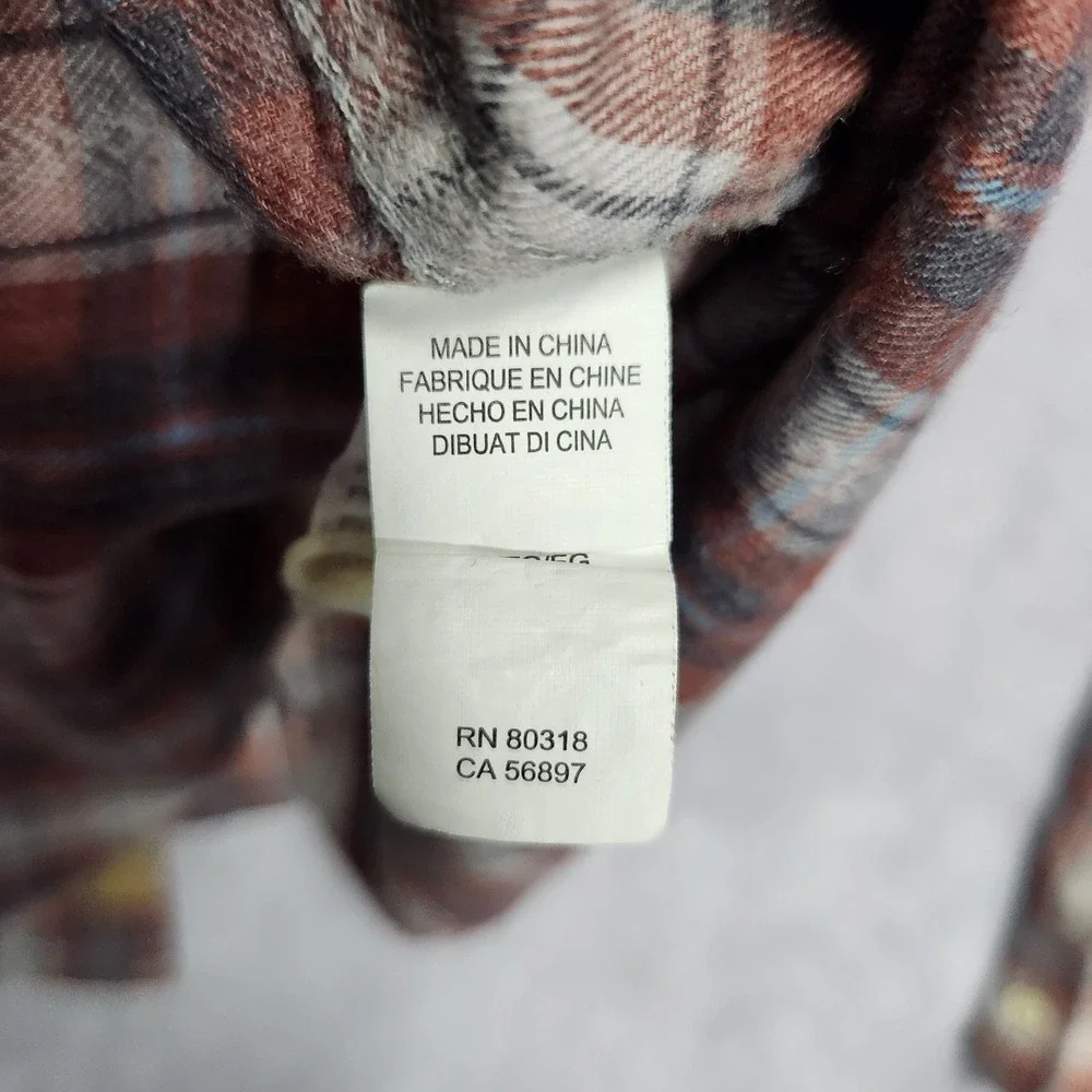 Lucky Brand Mens Plaid‎ Flannel Classic Fit Long Sleeve Shirt XL Lightweight